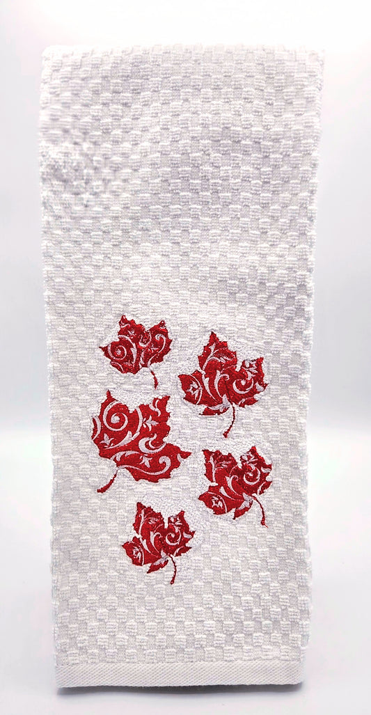 Floating Filigree Maple Leaves