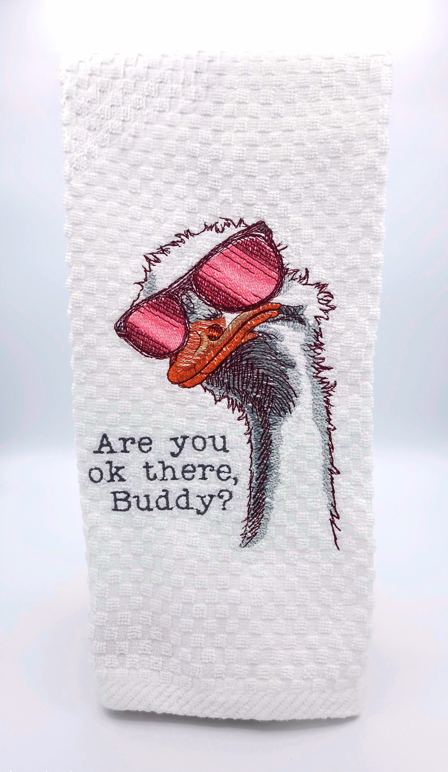 Ostrich Buddy Checking In