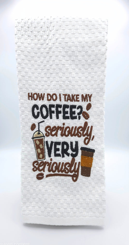 How do I take my coffee?