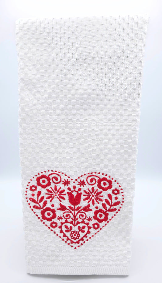 Scandinavian Folk Art Heart